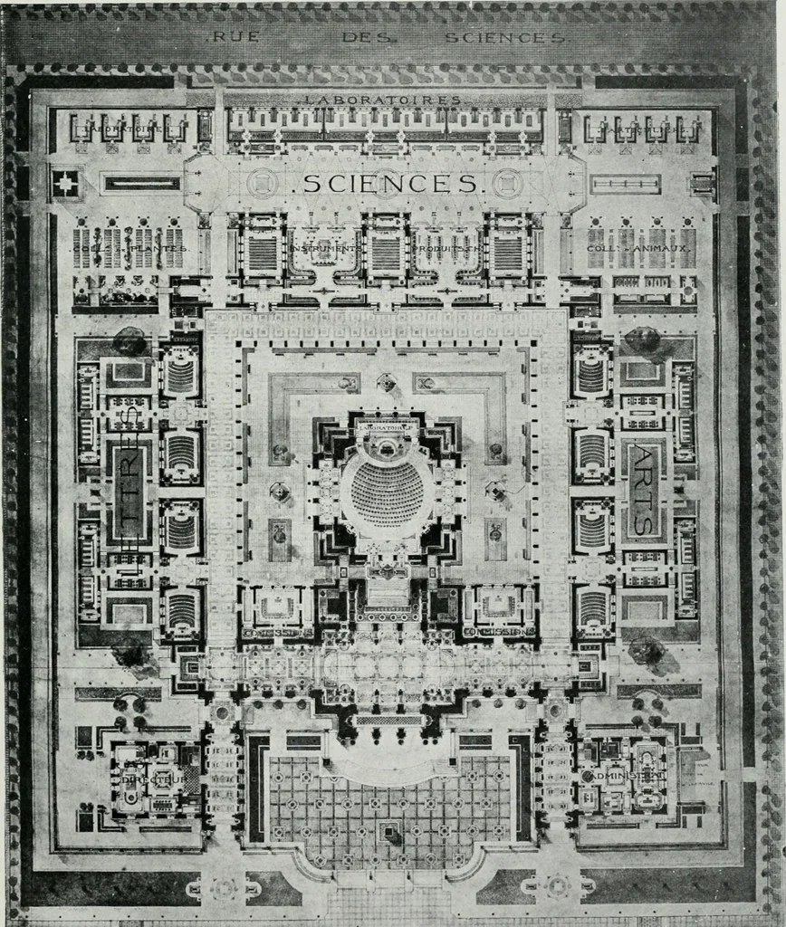 An illustration from Les Salons d'architecture, 1907, leaf 112