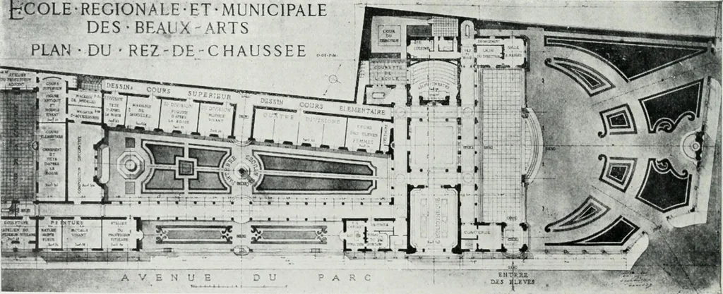 An illustration from Les Salons d'architecture, 1907, leaf 113