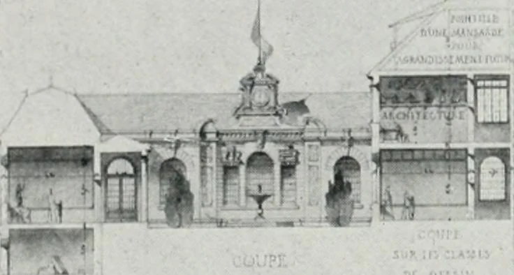 An illustration from Les Salons d'architecture, 1907, leaf 114