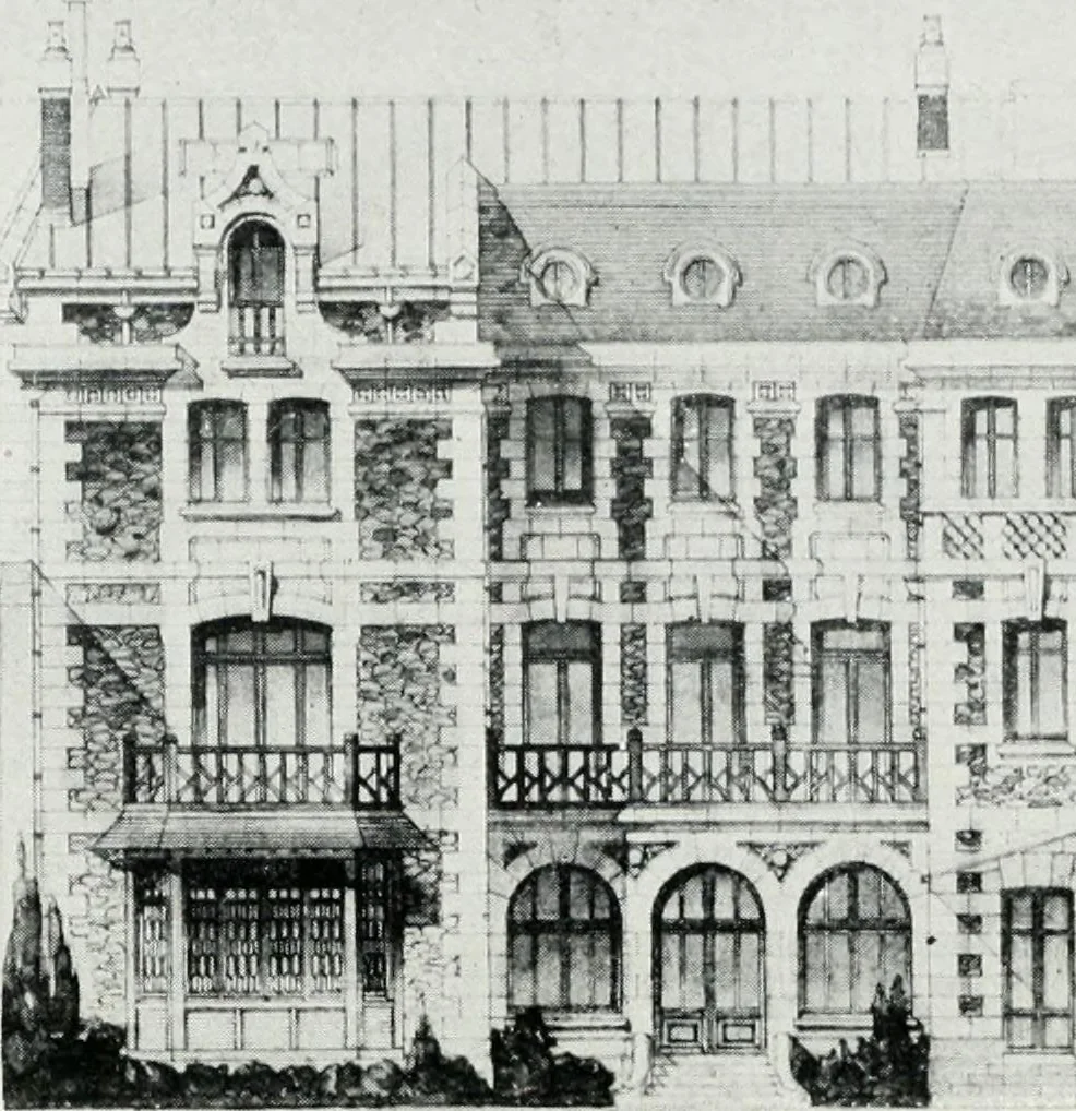 An illustration from Les Salons d'architecture, 1907, leaf 115