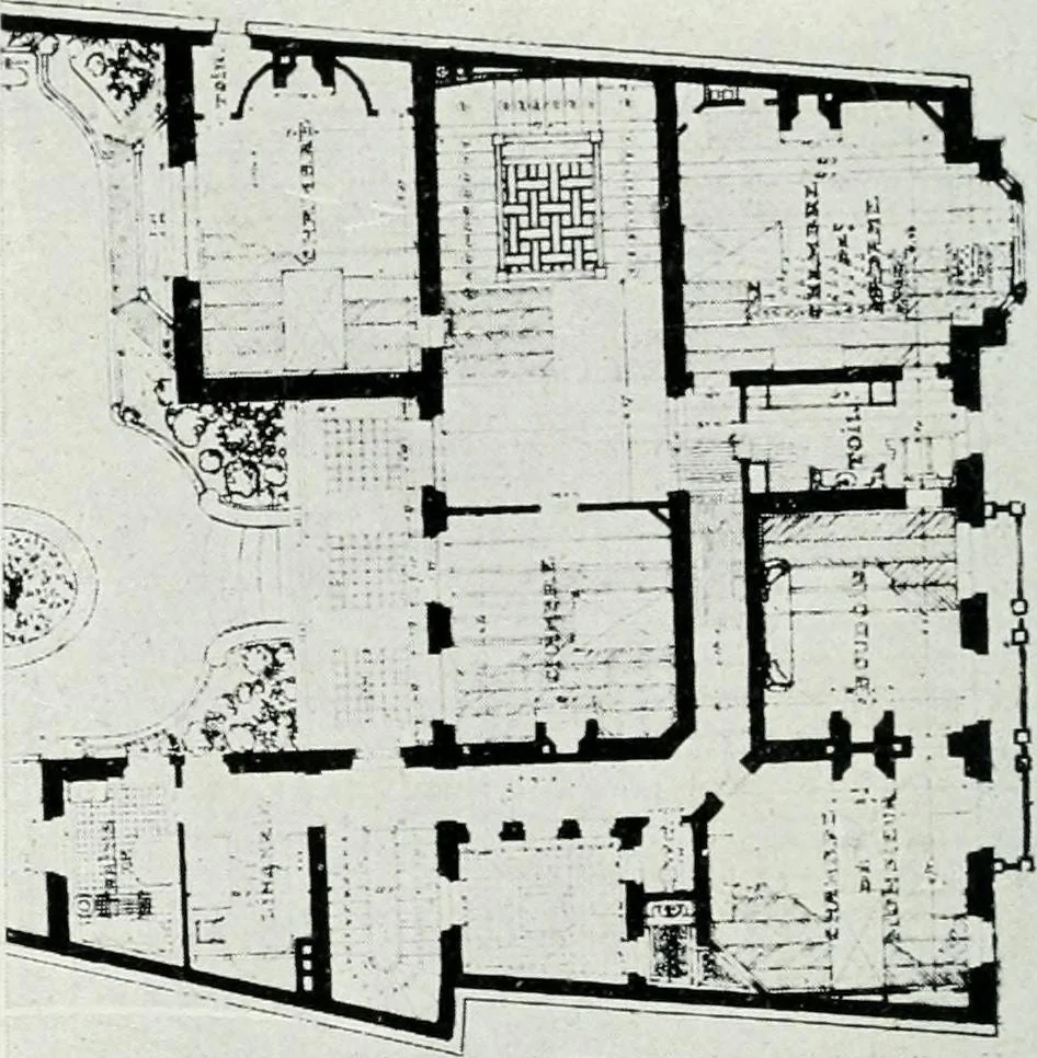 An illustration from Les Salons d'architecture, 1907, leaf 115
