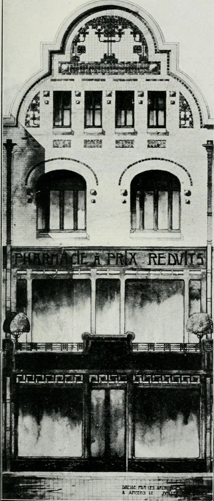 An illustration from Les Salons d'architecture, 1907, leaf 116