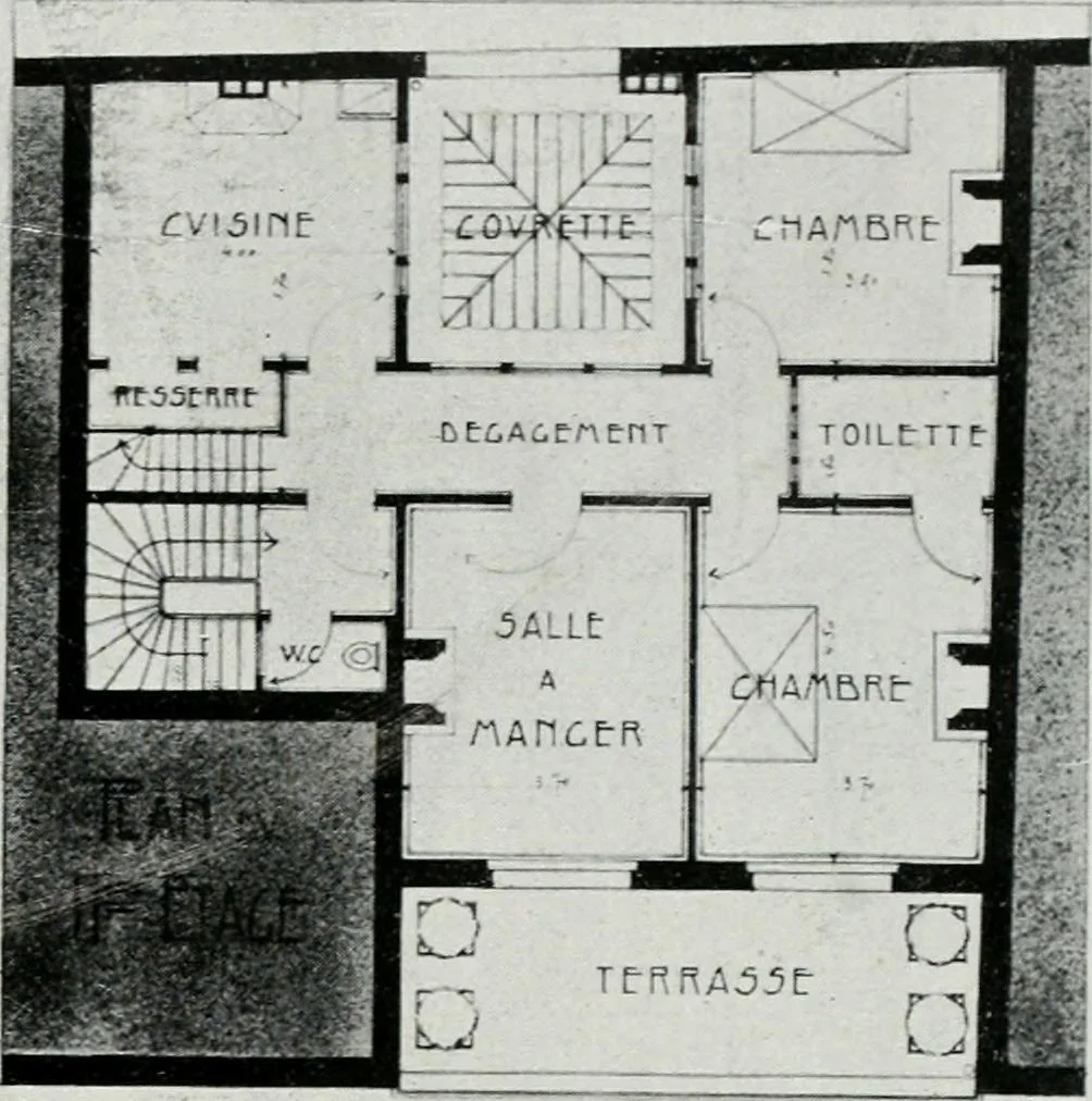 An illustration from Les Salons d'architecture, 1907, leaf 116