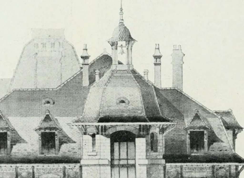 An illustration from Les Salons d'architecture, 1907, leaf 117