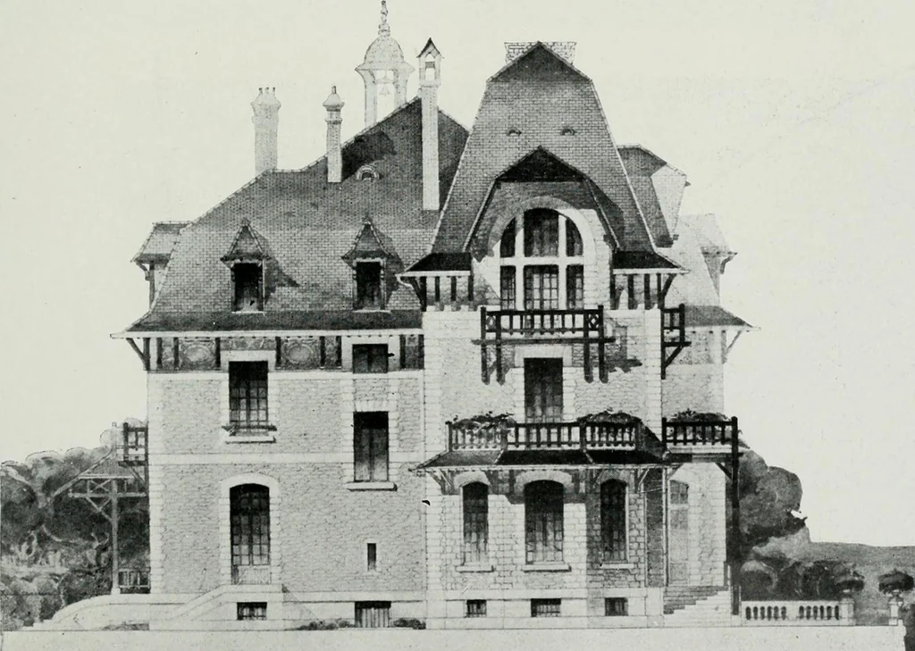 An illustration from Les Salons d'architecture, 1907, leaf 118