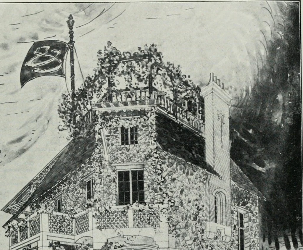An illustration from Les Salons d'architecture, 1907, leaf 12