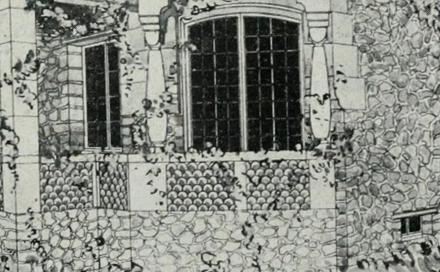 An illustration from Les Salons d'architecture, 1907, leaf 12