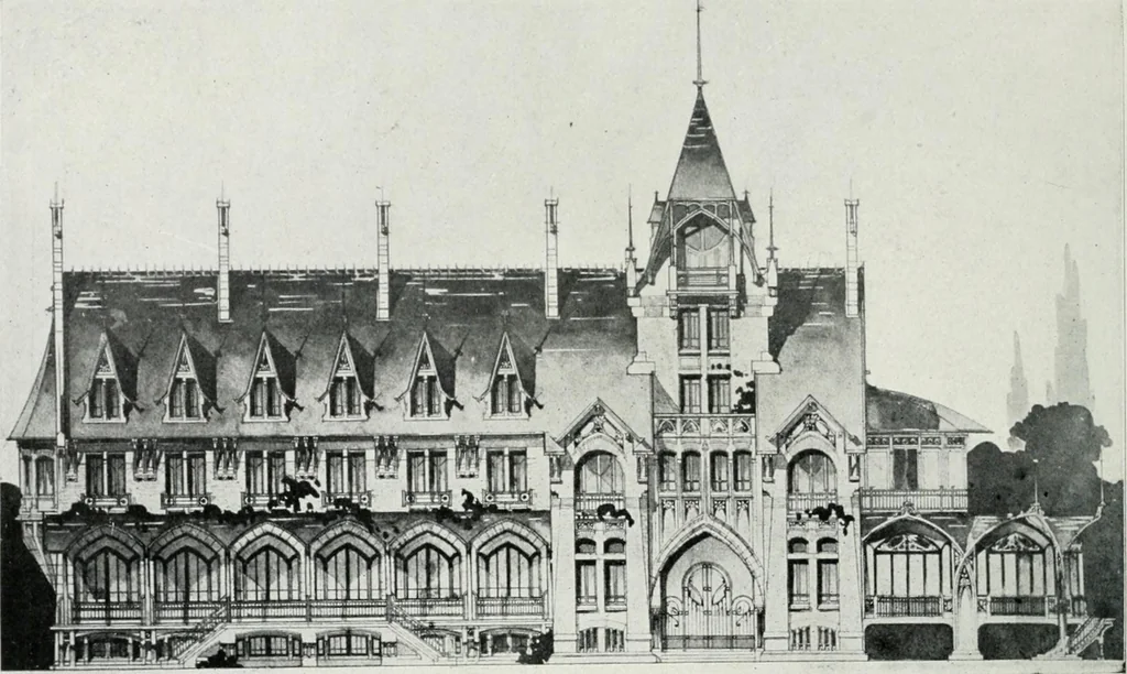 An illustration from Les Salons d'architecture, 1907, leaf 123