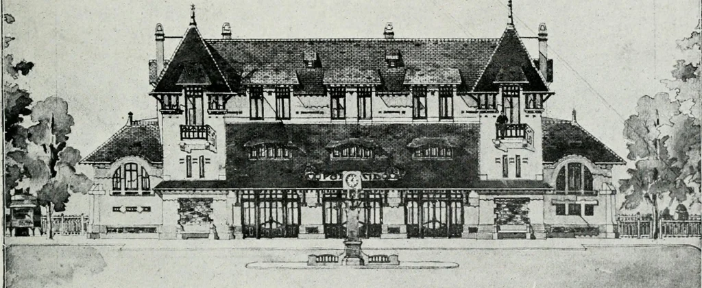 An illustration from Les Salons d'architecture, 1907, leaf 124
