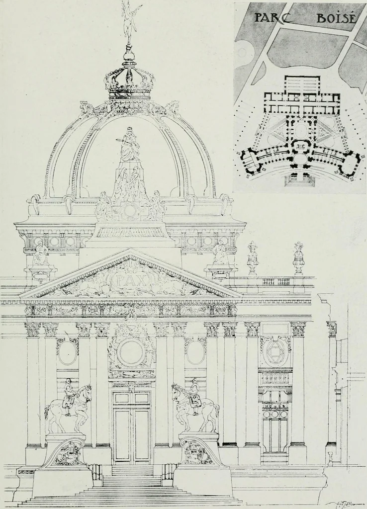 An illustration from Les Salons d'architecture, 1907, leaf 126