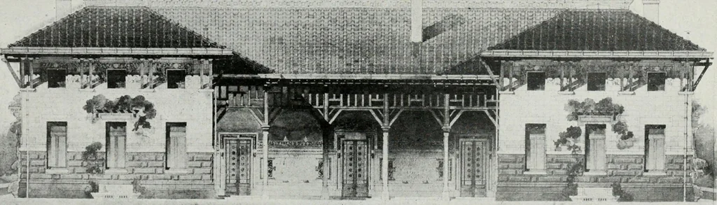 An illustration from Les Salons d'architecture, 1907, leaf 128