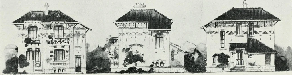 An illustration from Les Salons d'architecture, 1907, leaf 129