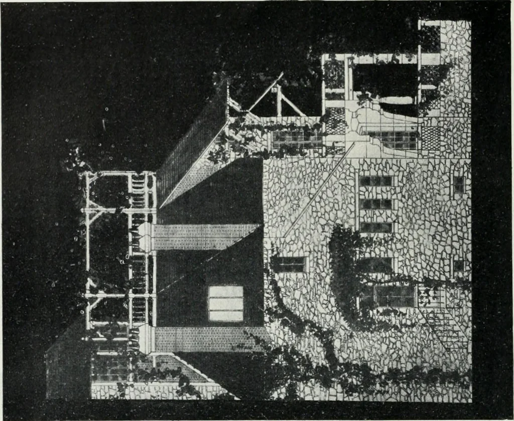 An illustration from Les Salons d'architecture, 1907, leaf 13