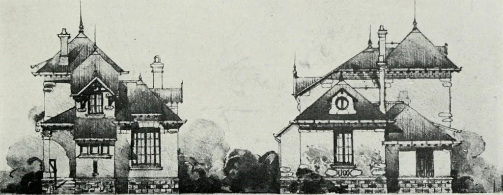 An illustration from Les Salons d'architecture, 1907, leaf 130