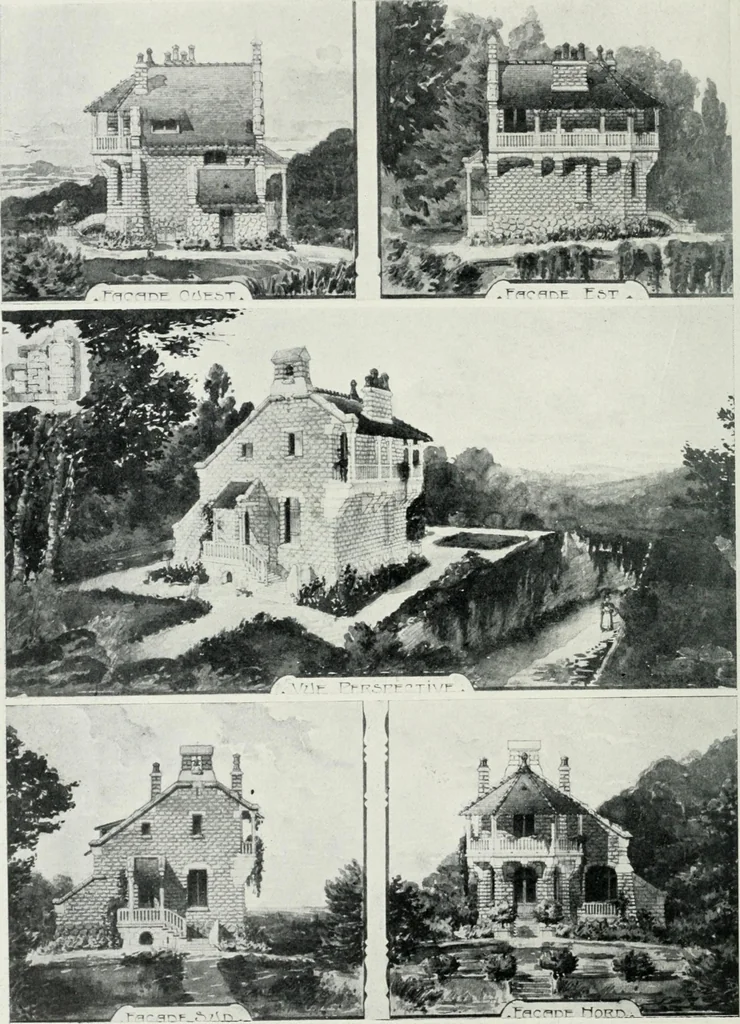 An illustration from Les Salons d'architecture, 1907, leaf 133