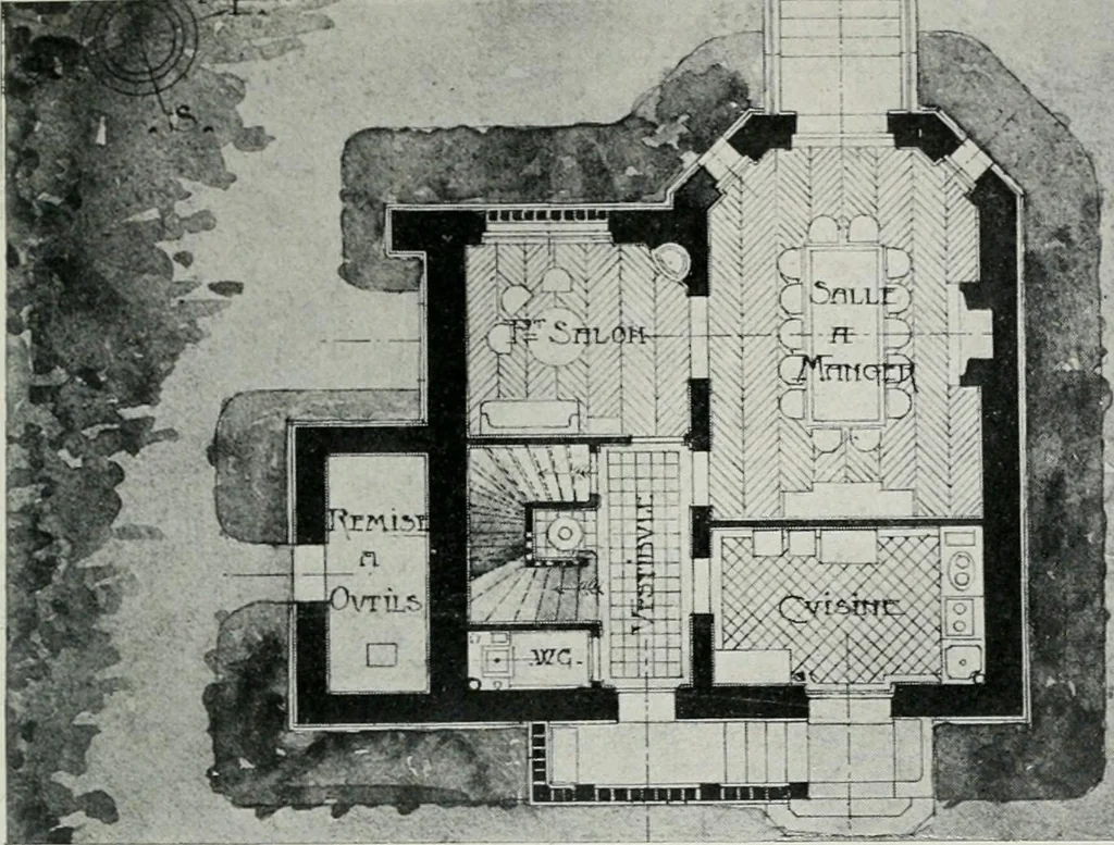 An illustration from Les Salons d'architecture, 1907, leaf 134