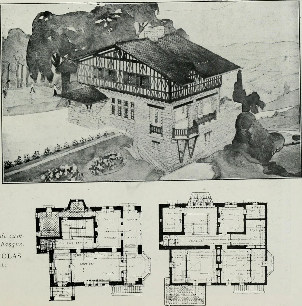 An illustration from Les Salons d'architecture, 1907, leaf 134