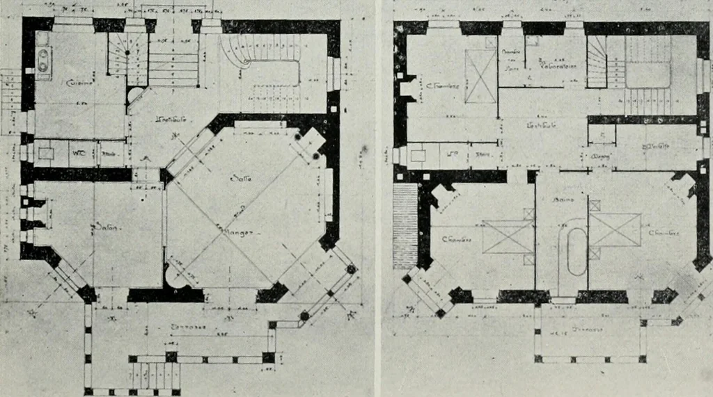 An illustration from Les Salons d'architecture, 1907, leaf 14