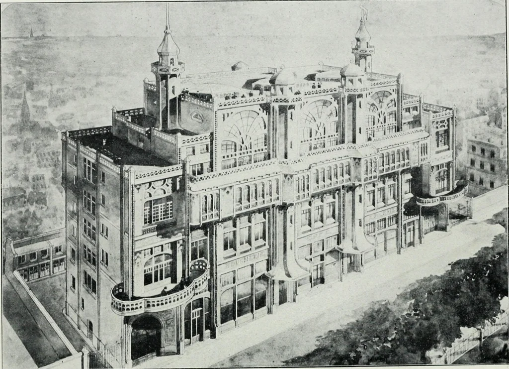 An illustration from Les Salons d'architecture, 1907, leaf 15