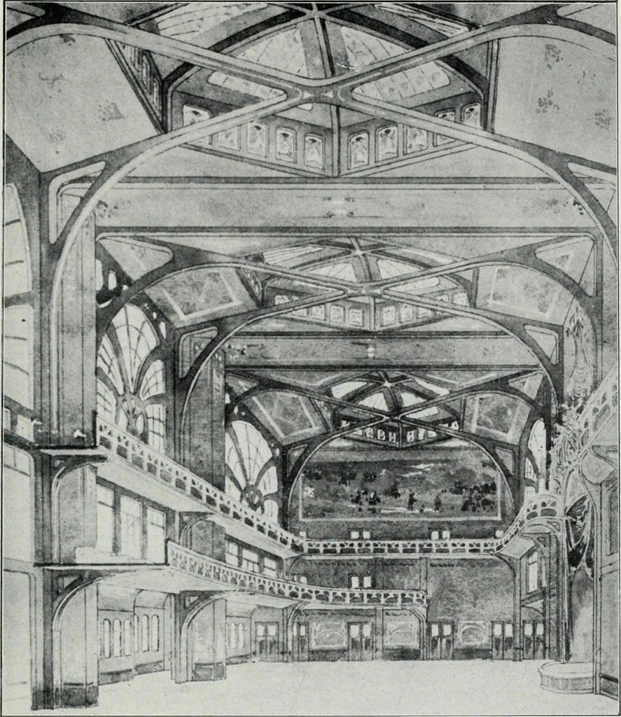 An illustration from Les Salons d'architecture, 1907, leaf 16