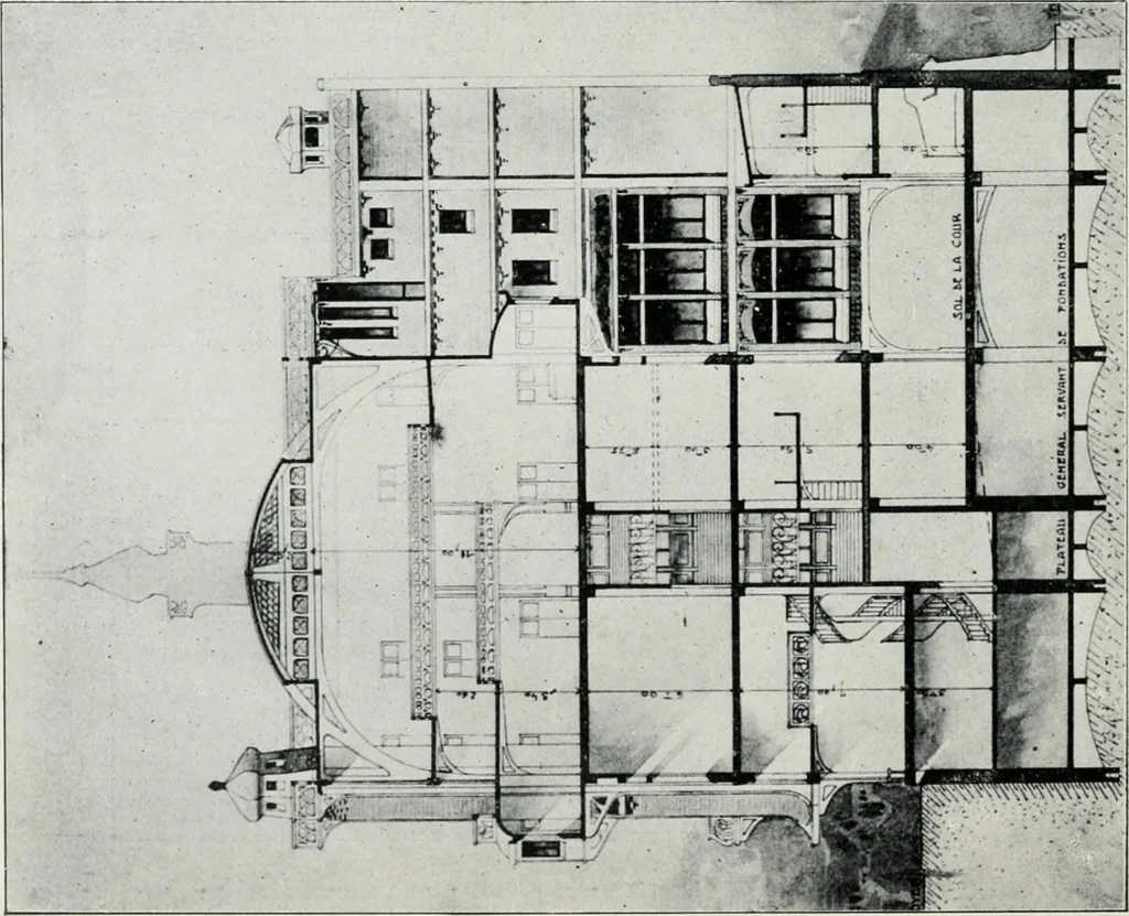 An illustration from Les Salons d'architecture, 1907, leaf 17