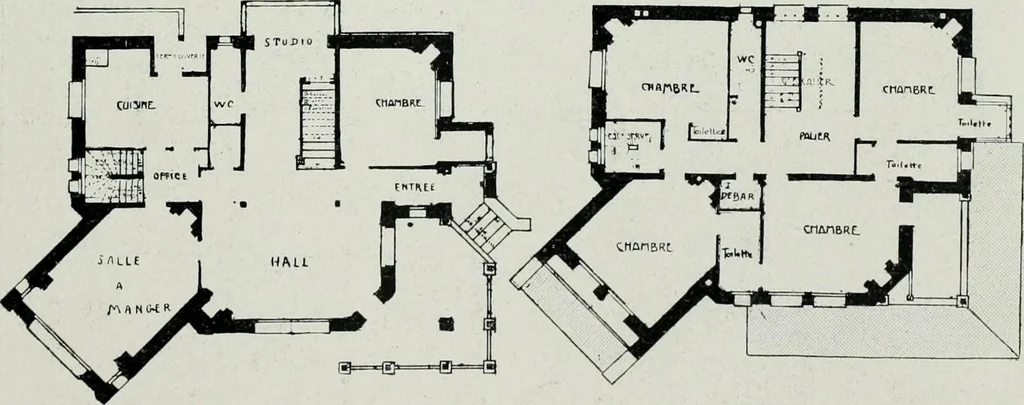 An illustration from Les Salons d'architecture, 1907, leaf 18