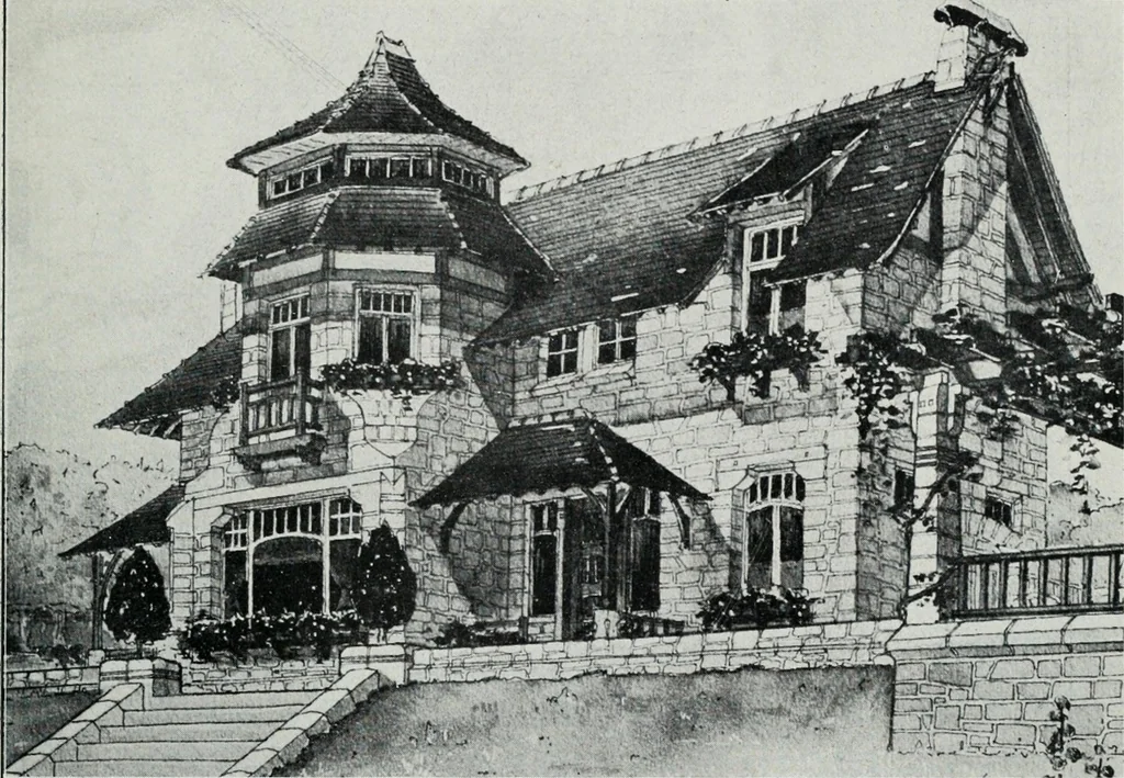 An illustration from Les Salons d'architecture, 1907, leaf 20
