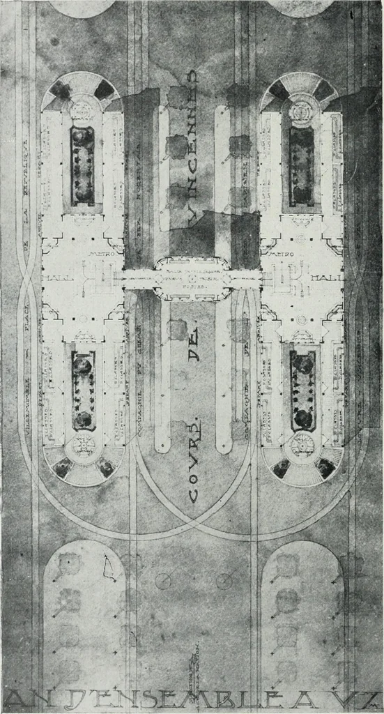An illustration from Les Salons d'architecture, 1907, leaf 25