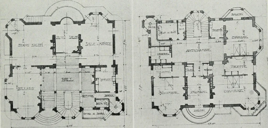 An illustration from Les Salons d'architecture, 1907, leaf 26