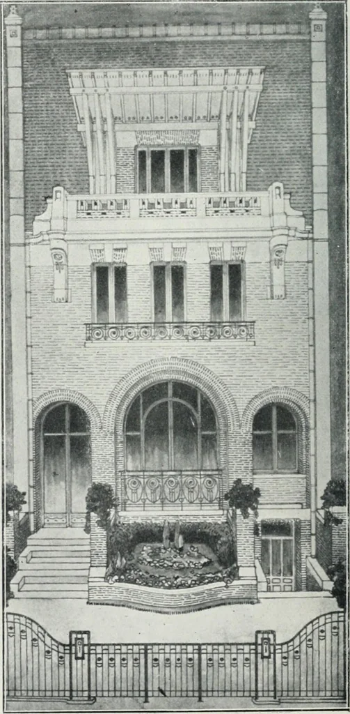 An illustration from Les Salons d'architecture, 1907, leaf 29