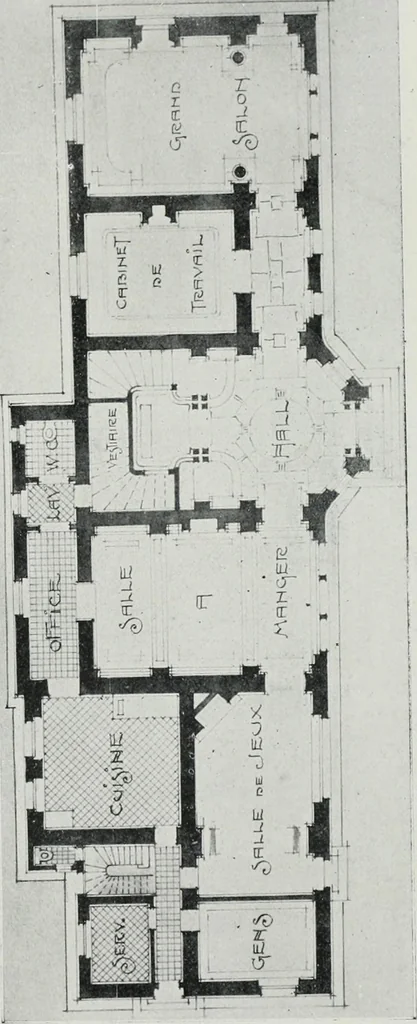 An illustration from Les Salons d'architecture, 1907, leaf 30