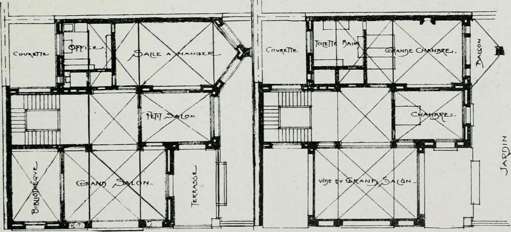 An illustration from Les Salons d'architecture, 1907, leaf 32