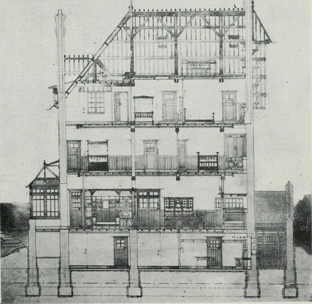 An illustration from Les Salons d'architecture, 1907, leaf 34