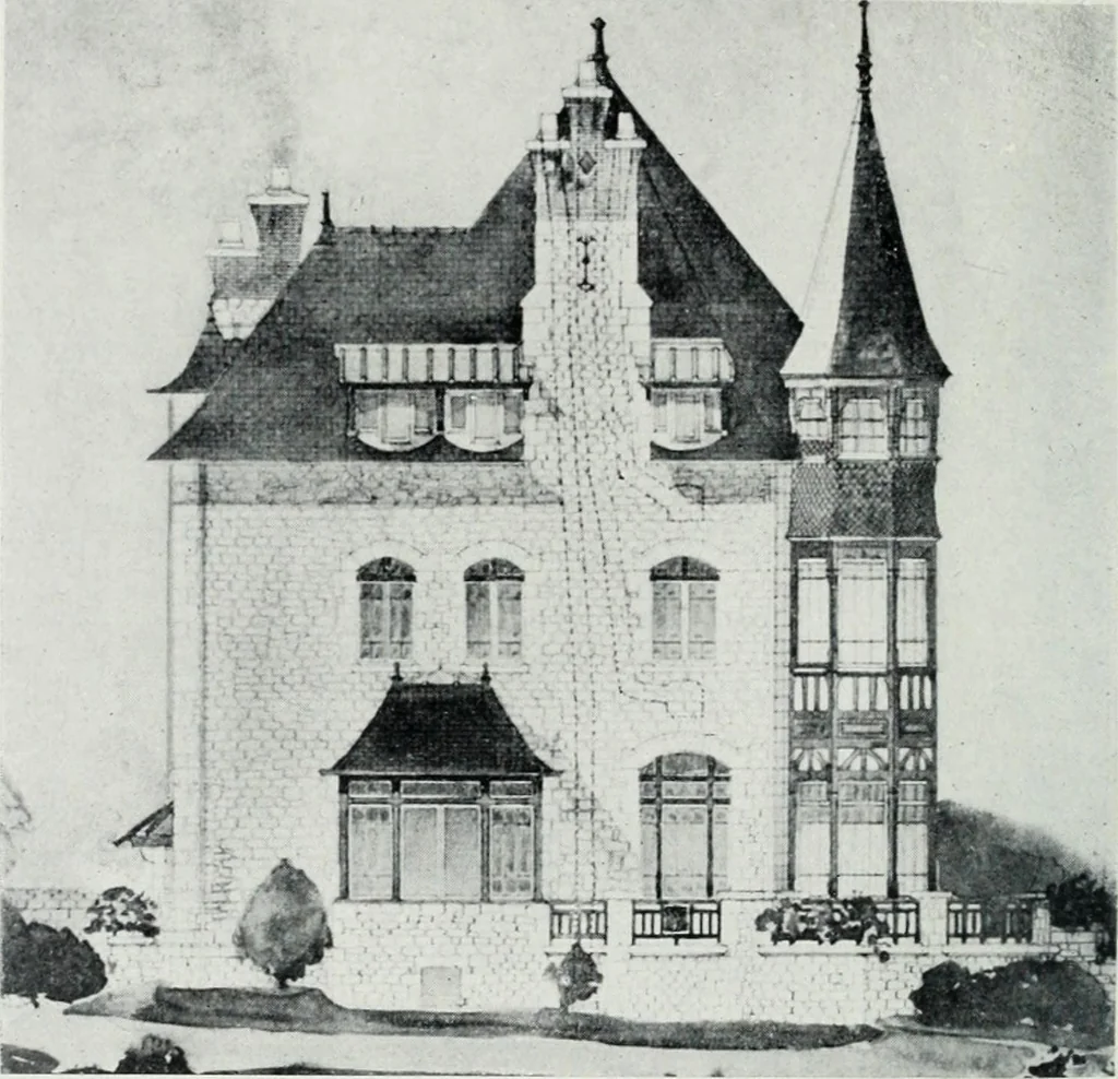 An illustration from Les Salons d'architecture, 1907, leaf 35