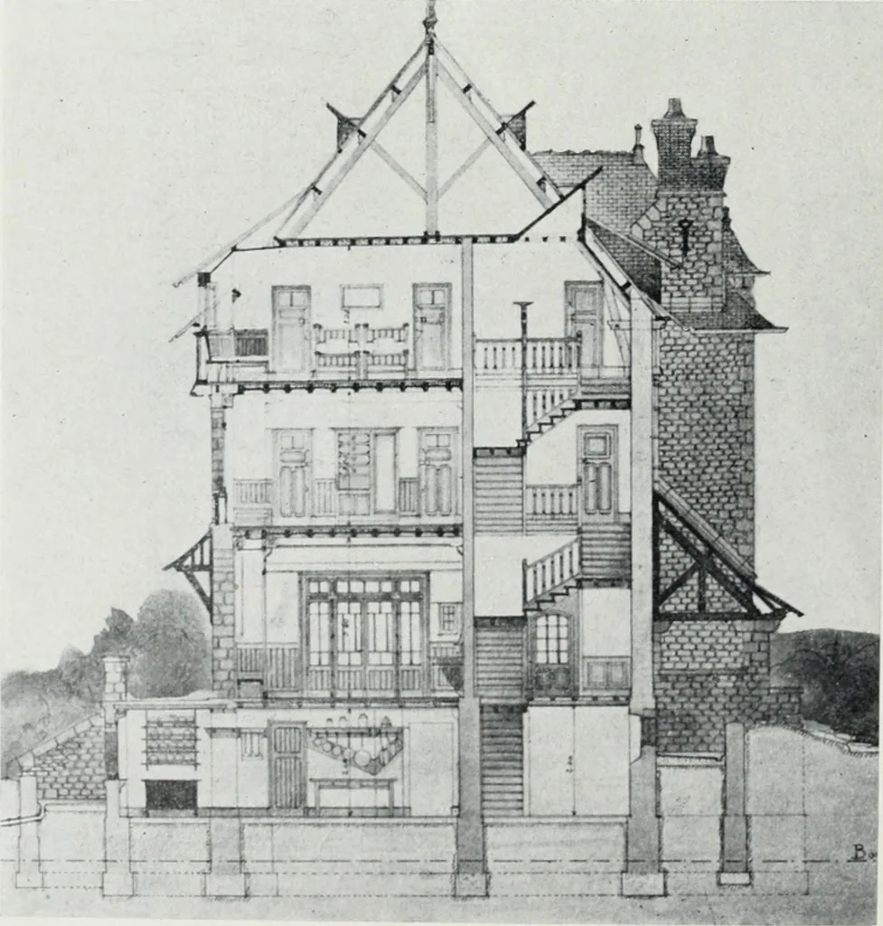 An illustration from Les Salons d'architecture, 1907, leaf 35