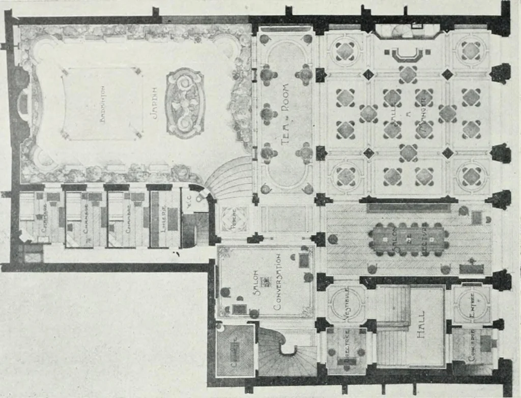 An illustration from Les Salons d'architecture, 1907, leaf 37