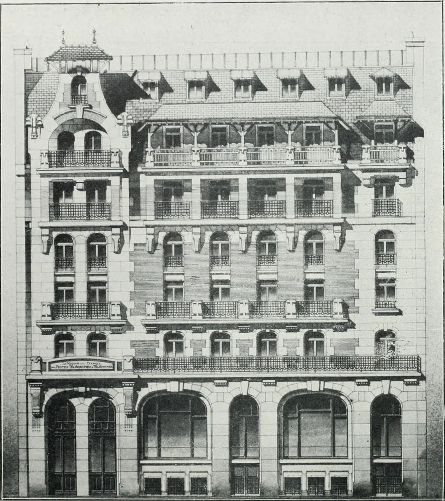 An illustration from Les Salons d'architecture, 1907, leaf 37