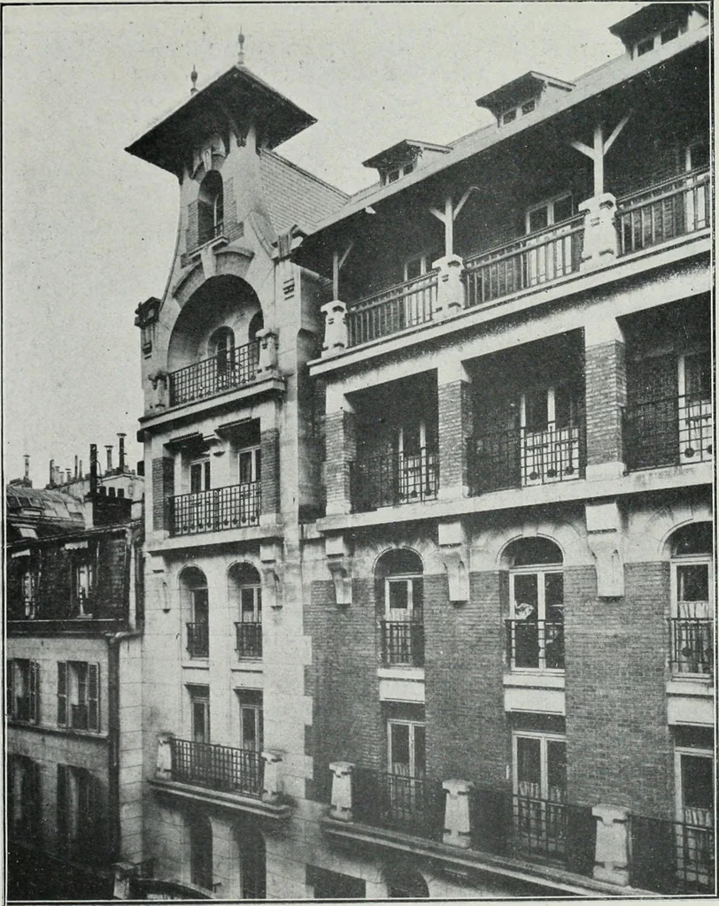 An illustration from Les Salons d'architecture, 1907, leaf 38