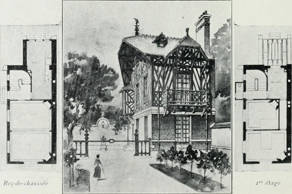 An illustration from Les Salons d'architecture, 1907, leaf 39