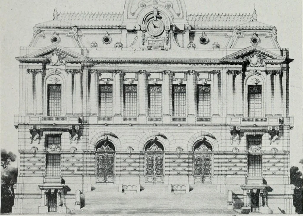 An illustration from Les Salons d'architecture, 1907, leaf 40
