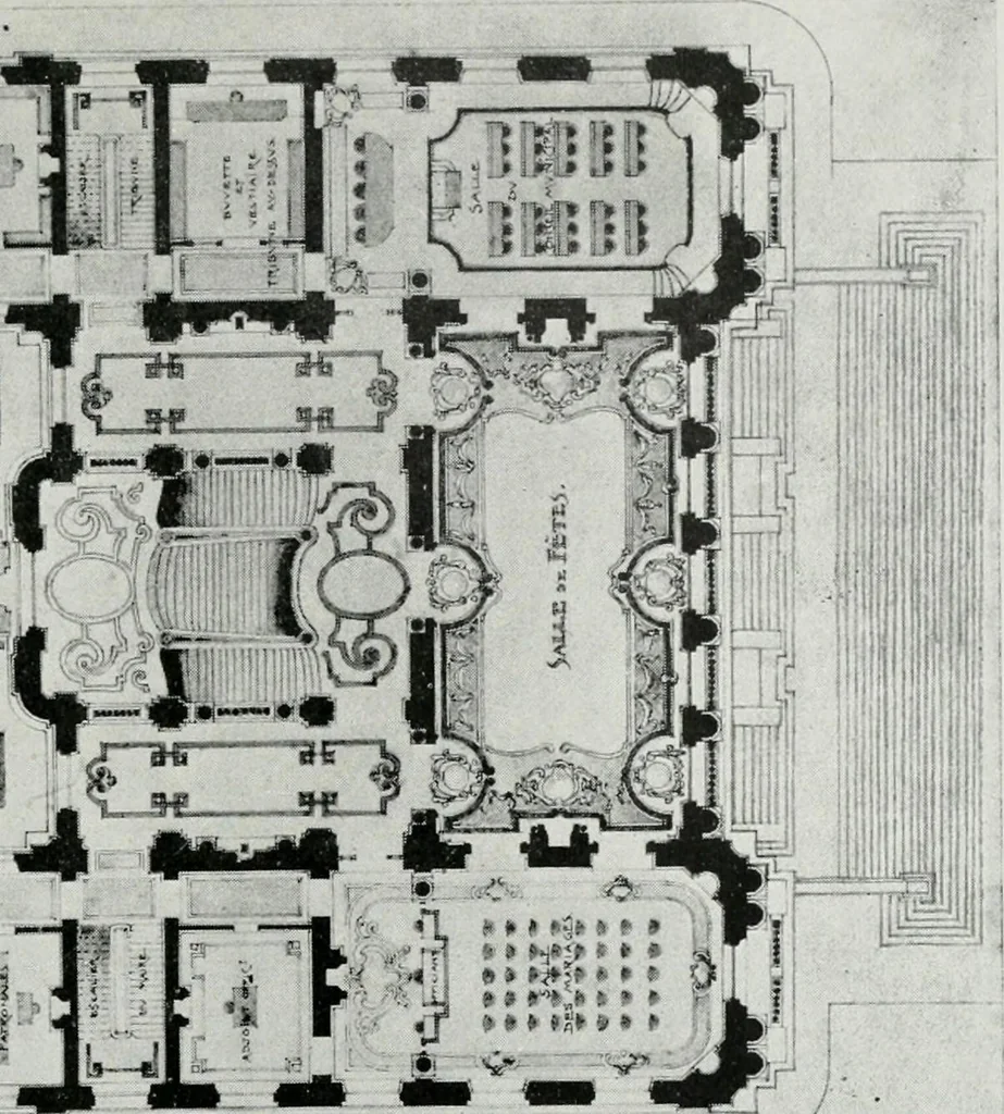 An illustration from Les Salons d'architecture, 1907, leaf 42