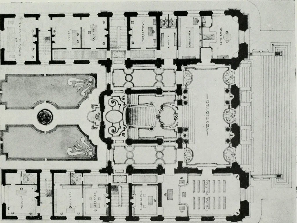 An illustration from Les Salons d'architecture, 1907, leaf 42