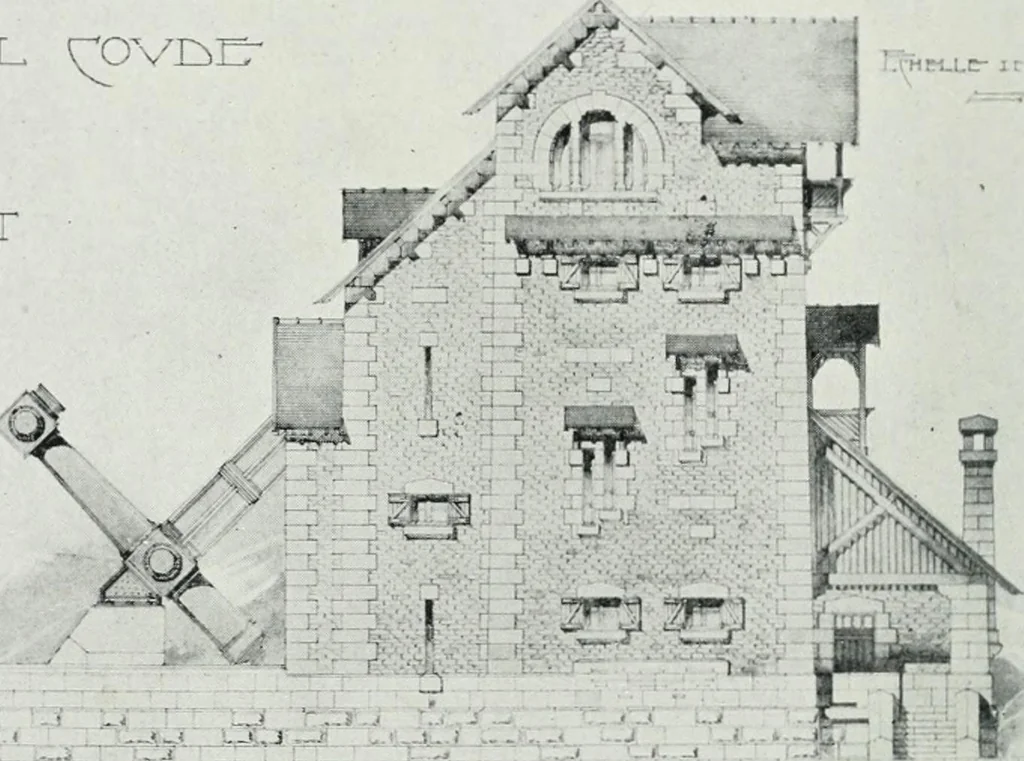 An illustration from Les Salons d'architecture, 1907, leaf 43