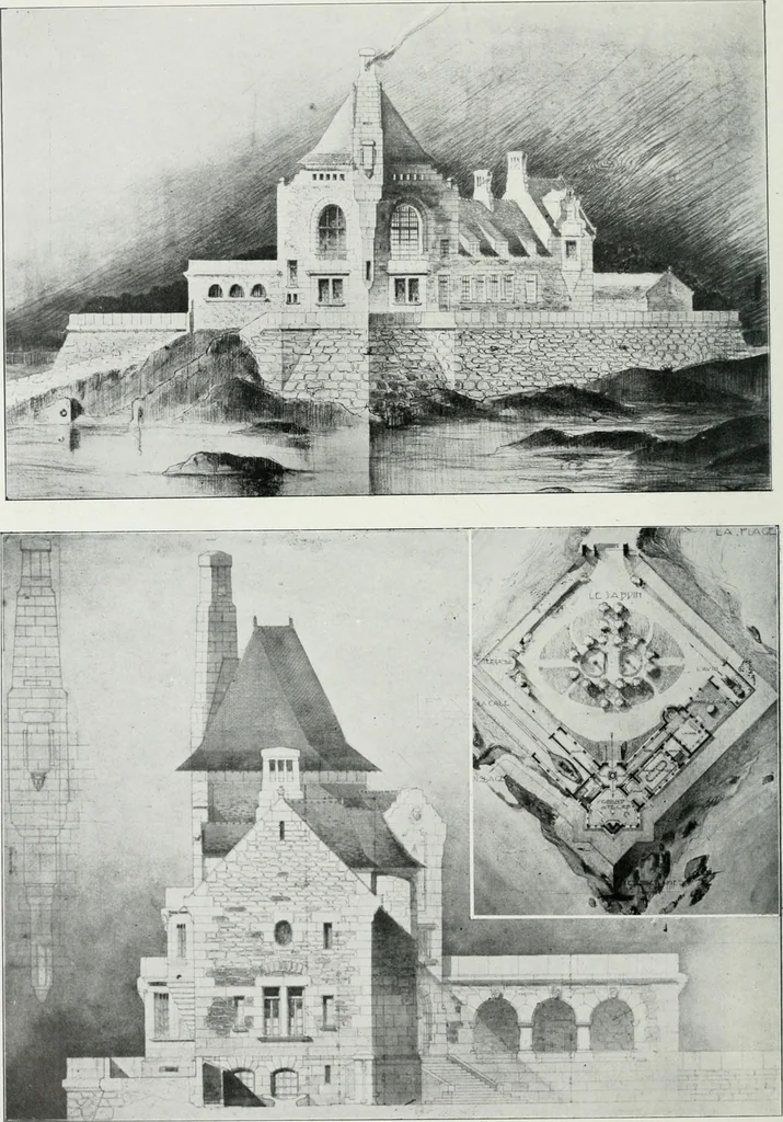 An illustration from Les Salons d'architecture, 1907, leaf 45