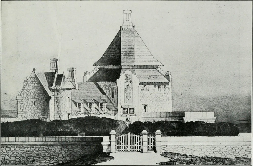An illustration from Les Salons d'architecture, 1907, leaf 46