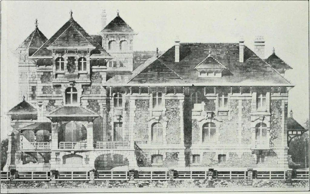An illustration from Les Salons d'architecture, 1907, leaf 49