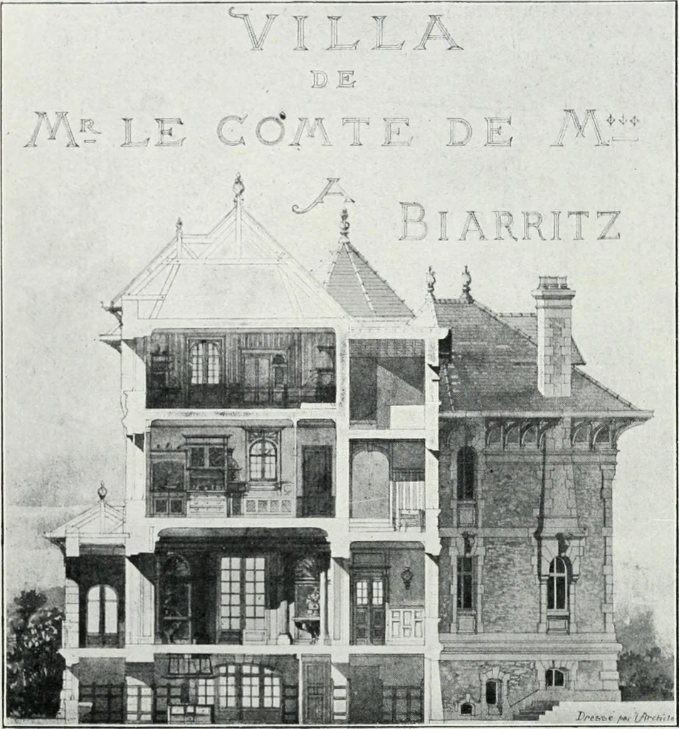 An illustration from Les Salons d'architecture, 1907, leaf 51
