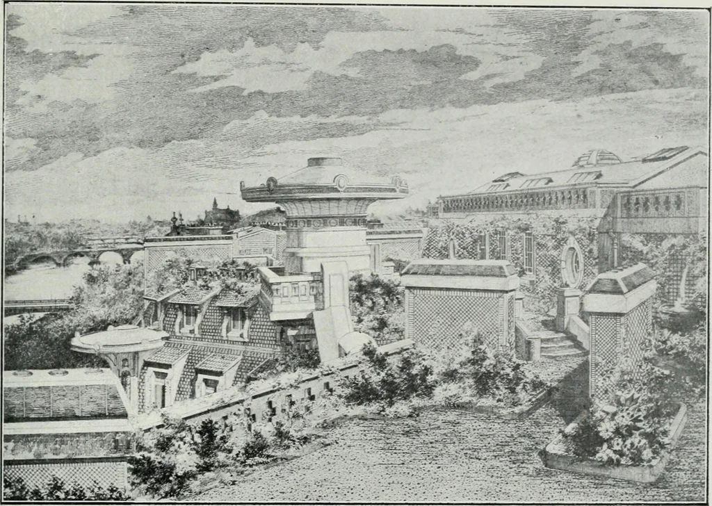 An illustration from Les Salons d'architecture, 1907, leaf 54