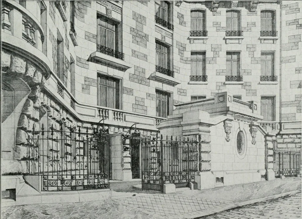 An illustration from Les Salons d'architecture, 1907, leaf 54
