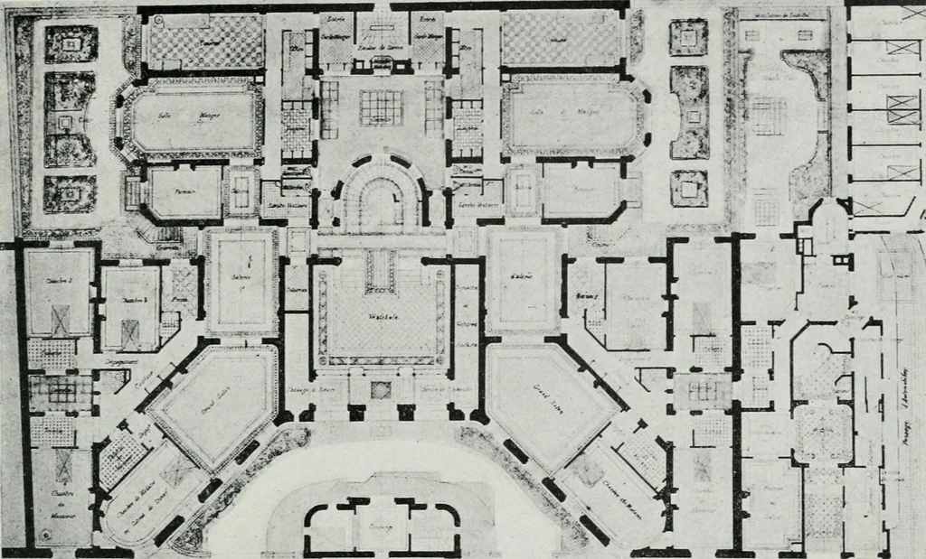 An illustration from Les Salons d'architecture, 1907, leaf 56